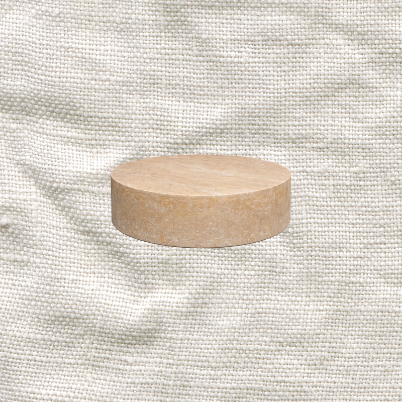 Round Travertine Coffee Table