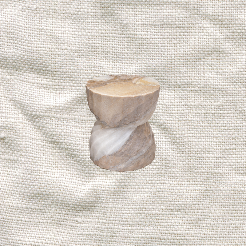 Honey Onyx Twisted Side Table