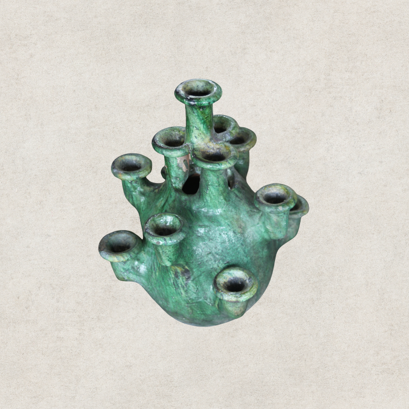 Glazed Tamegroute Candle Holder V3