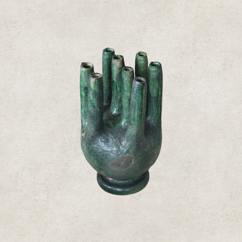 Glazed Tamegroute Candle Holder V15