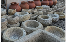 Rough Stone Planter Dia 33-59x20-22cm