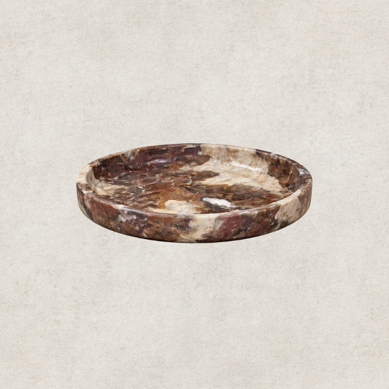 Burgundy Onyx Low Bowl