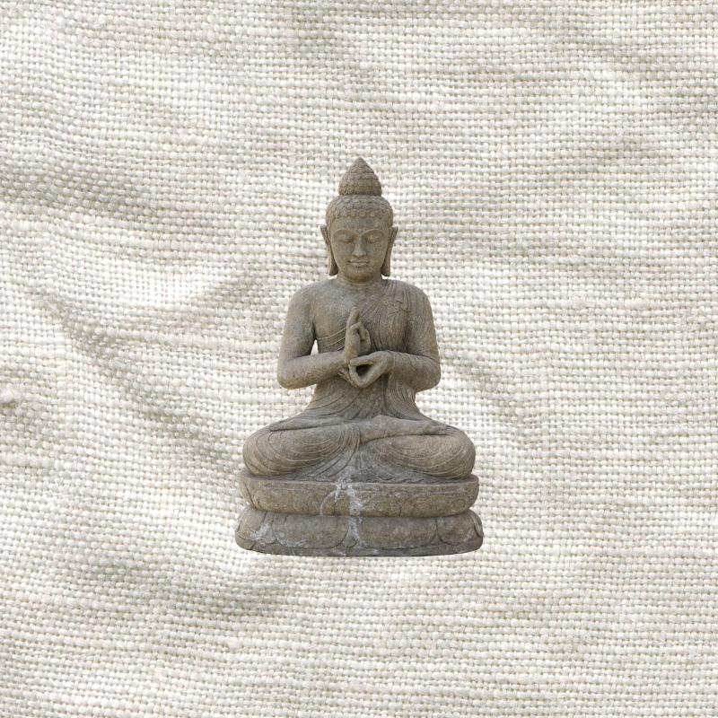 Seated Buddha – Natural Green