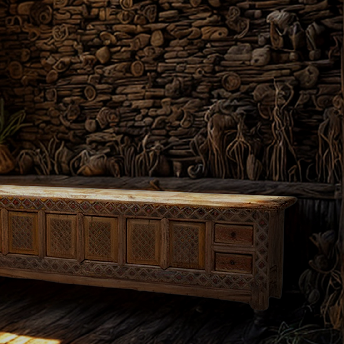 Carved Sanctuary Sideboard