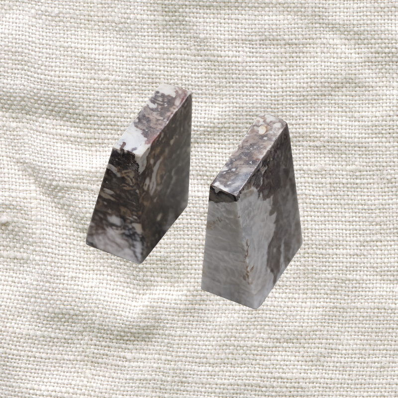 Burgundy Onyx Bookends
