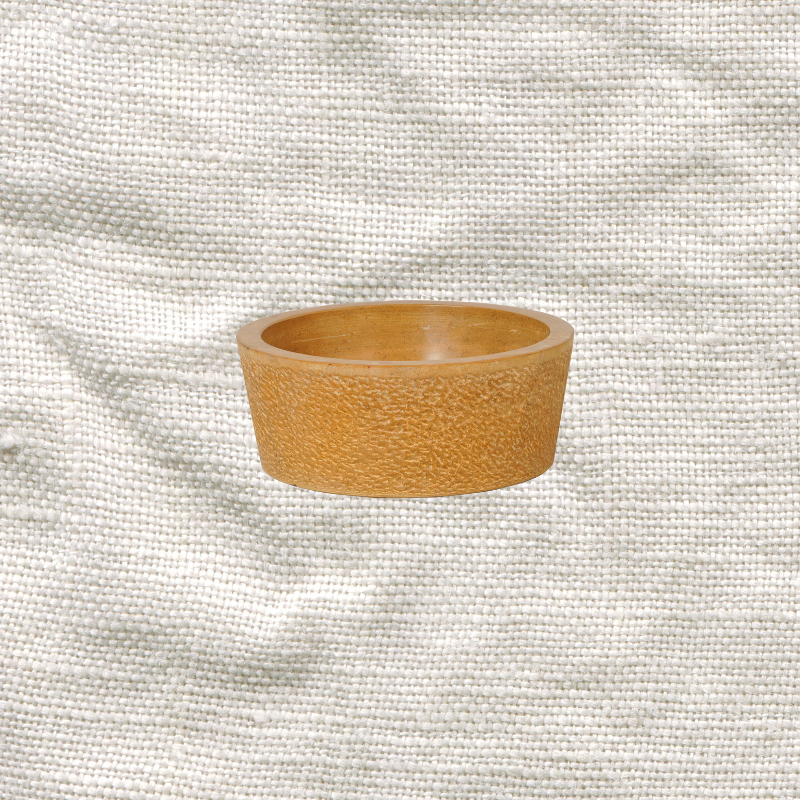 Mustard Stone Round Basin 36x36x14cm