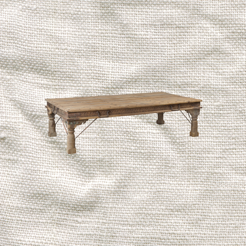 Old Teak Coffee Table 227x118x61cm
