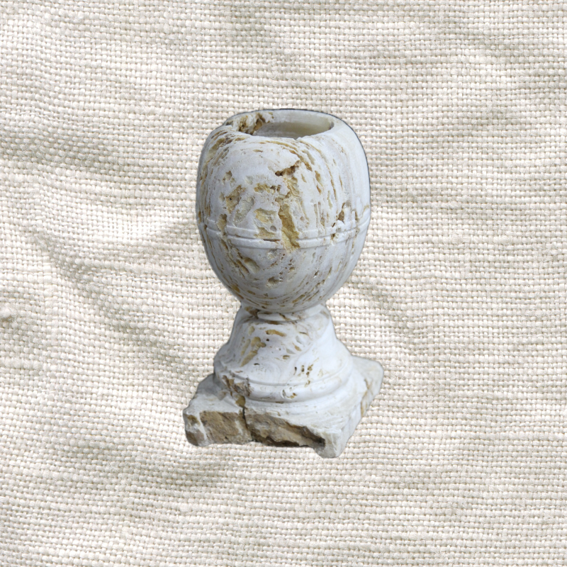 Vintage Onyx Round Vase