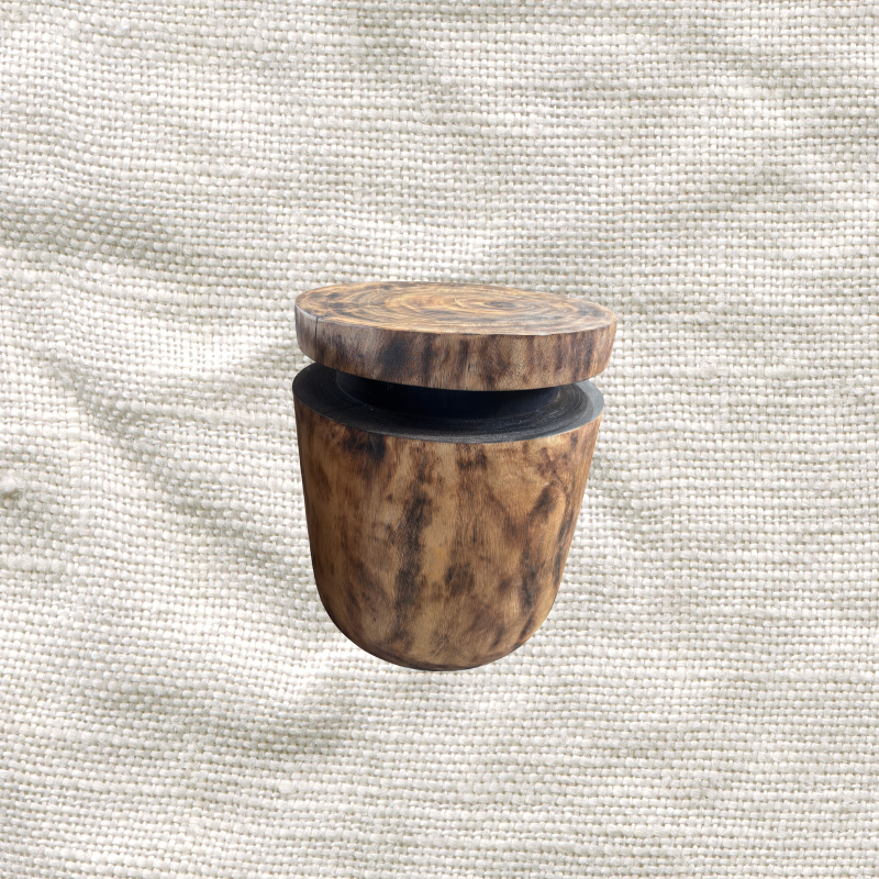 Indented Meh Wood Stool
