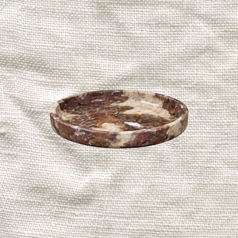 Burgundy Onyx Low Bowl