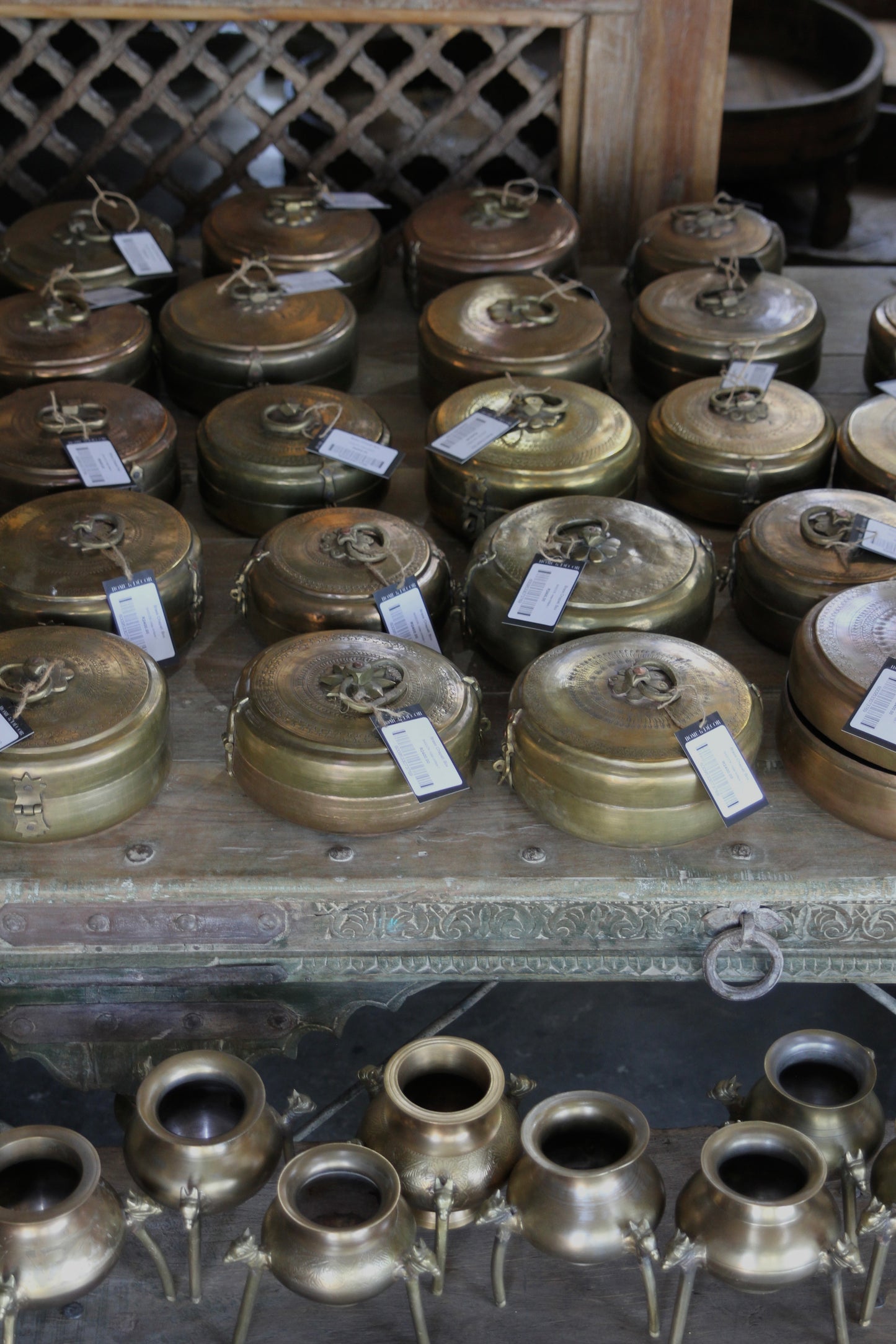 Antique Brass Chapati Box