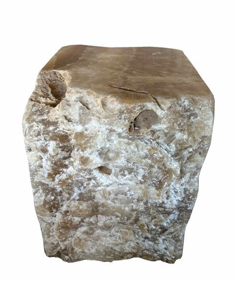 Amber Onyx Solid Side Table 40x40x50cm