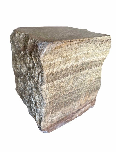 Amber Onyx Solid Side Table 35x35x45cm