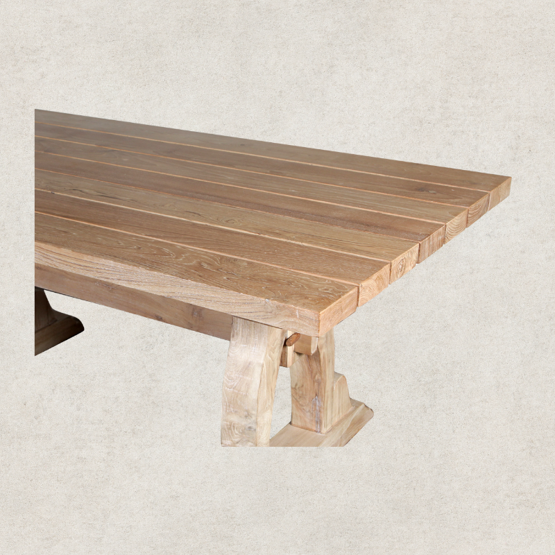 Slatted Teak Dining Table