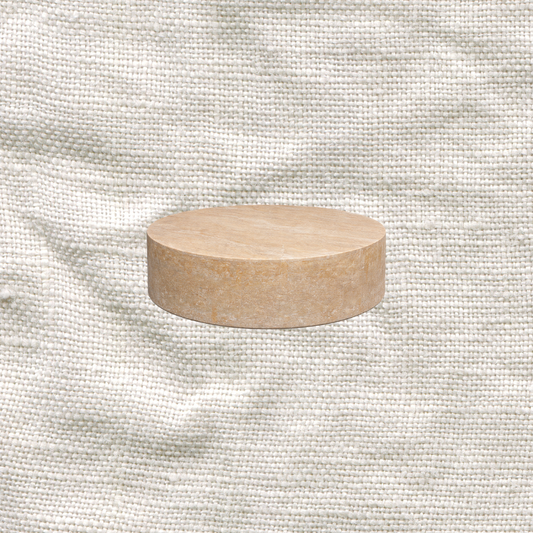 Round Travertine Coffee Table