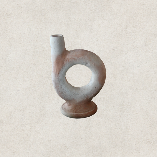 Unglazed Tamegroute Candle Holder V7