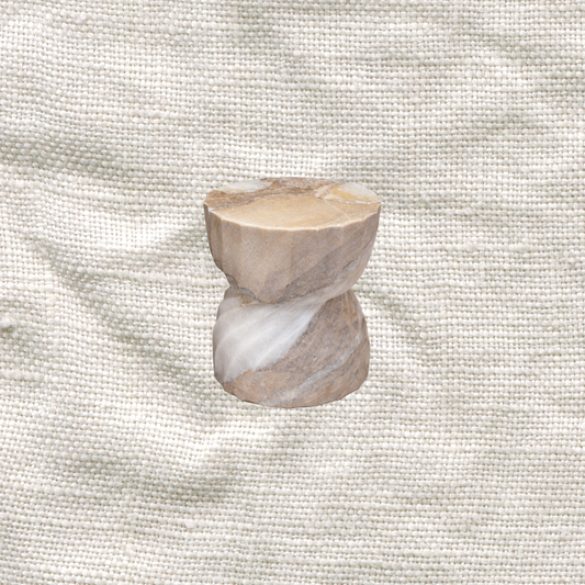 Honey Onyx Twisted Side Table