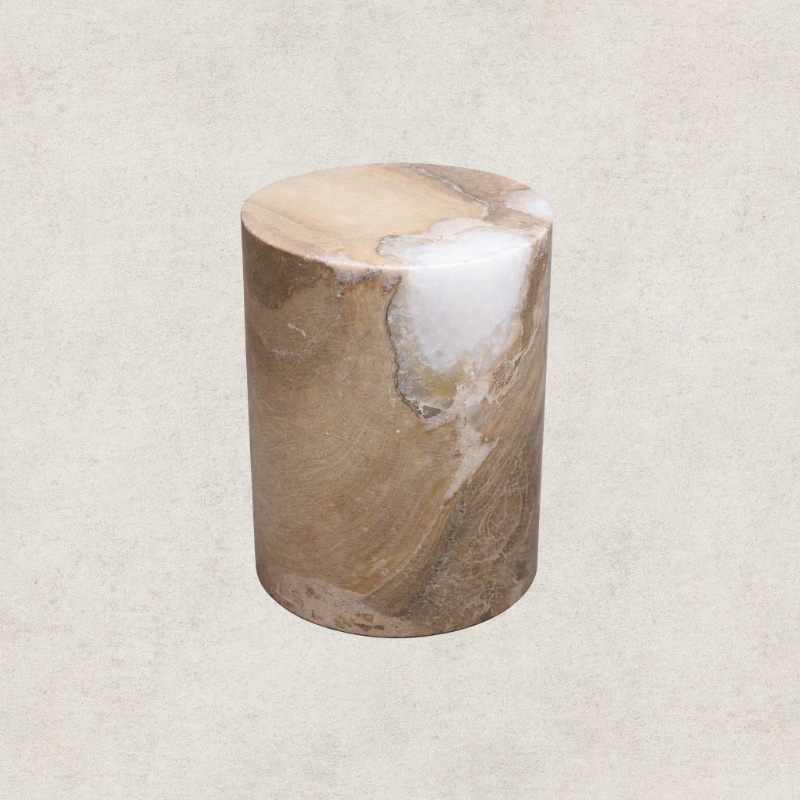 Solid Honey Onyx Side Table