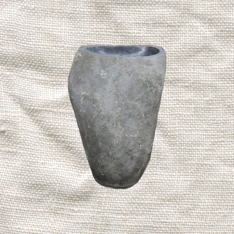 Freestanding River Rock Basin