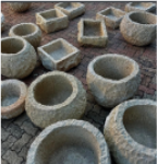 Rough Stone Planter Dia 47-52x25-40cm
