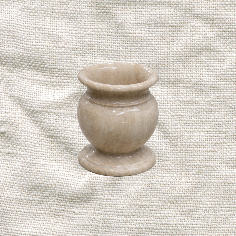 Short Honey Onyx Vase