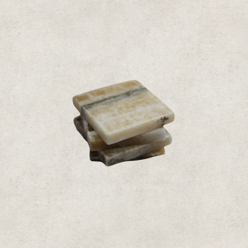 Black Onyx Coaster Square - Set of 4