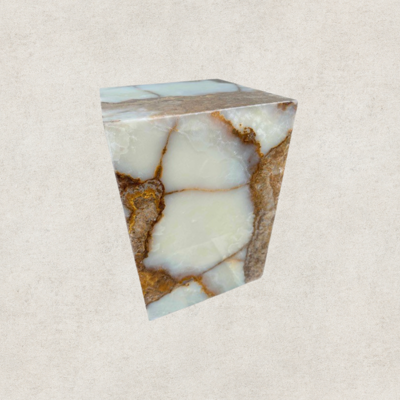 Onyx Hollow Stool White