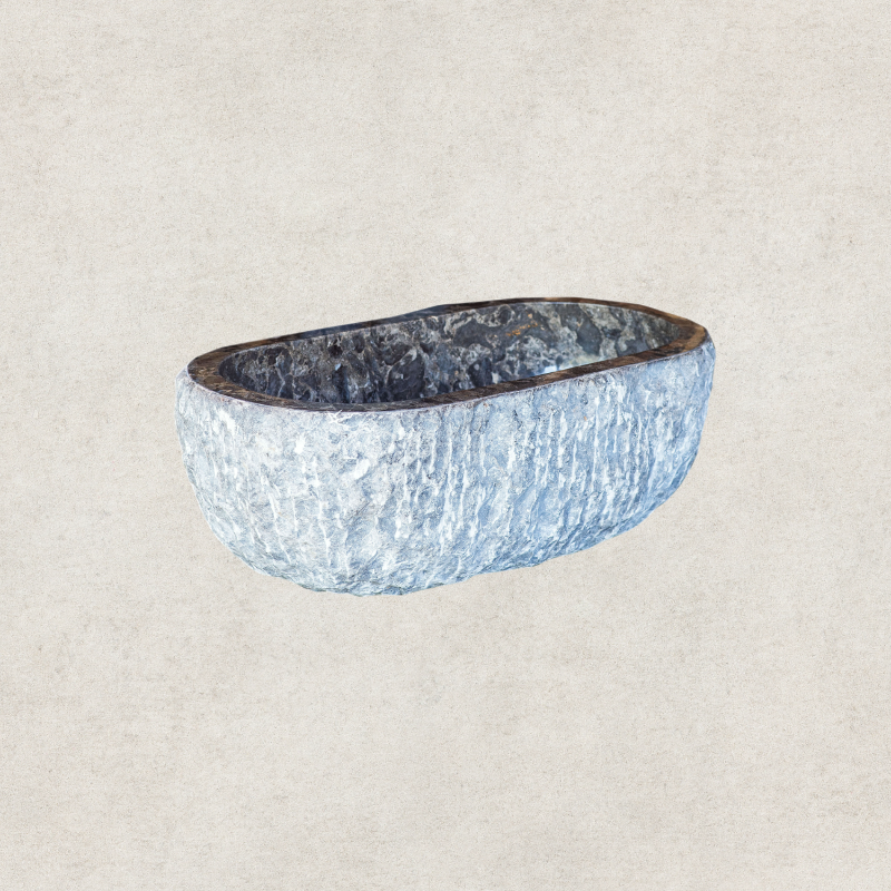 Marble Baby Tub Grey 88x45x30cm