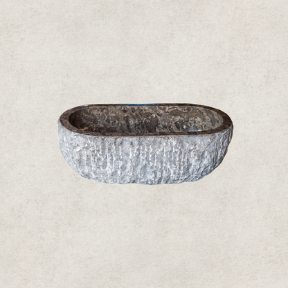 Marble Baby Tub Grey 88x45x30cm