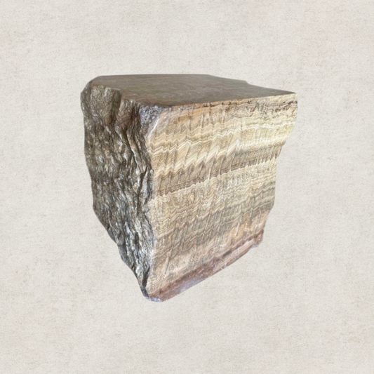 Amber Onyx Solid Side Table 35x35x45cm