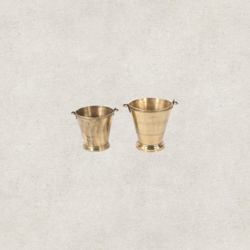 Antique Brass Bucket