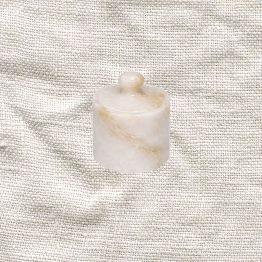 White Onyx Spice Holder