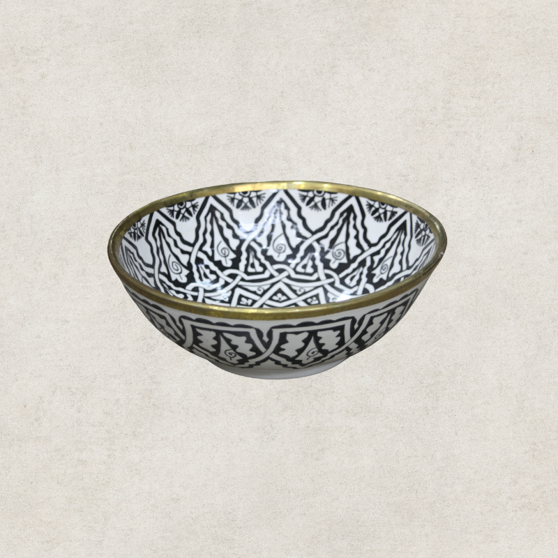 Ceramic Basin with Copper