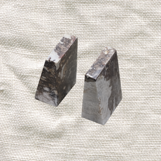 Burgundy Onyx Bookends