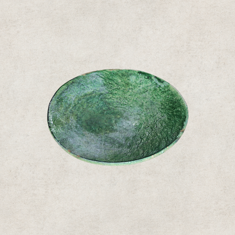 Green Glazed Tamegroute Plate