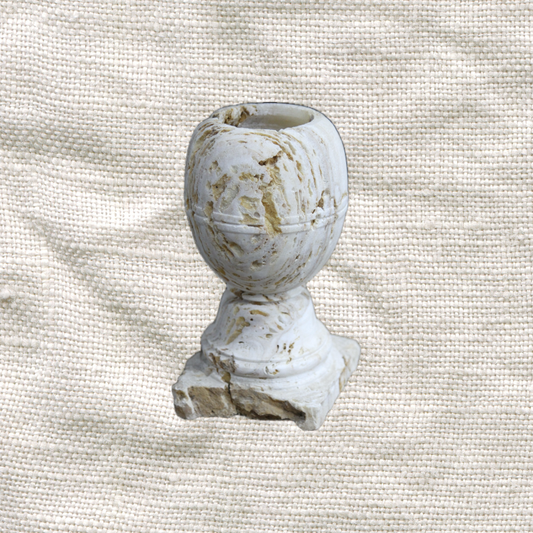 Vintage Onyx Round Vase