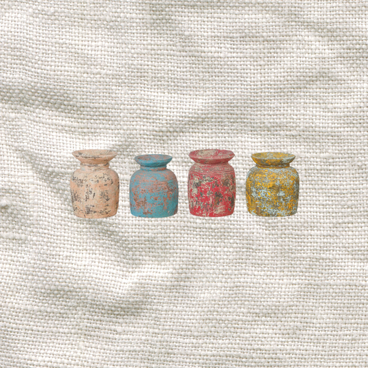 Wooden Oil Pot 23x23x34cm