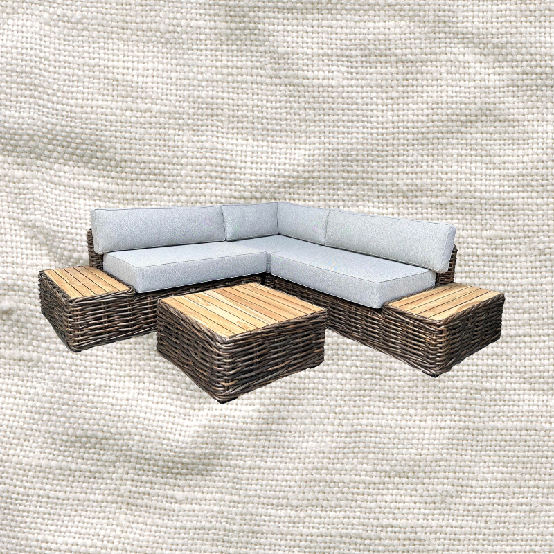Jungle And Teak Corner Unit
