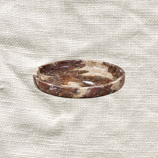 Burgundy Onyx Low Bowl