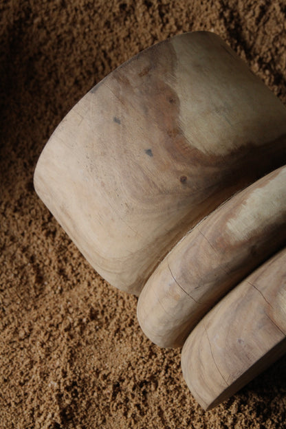 Round Meh Wood Stool