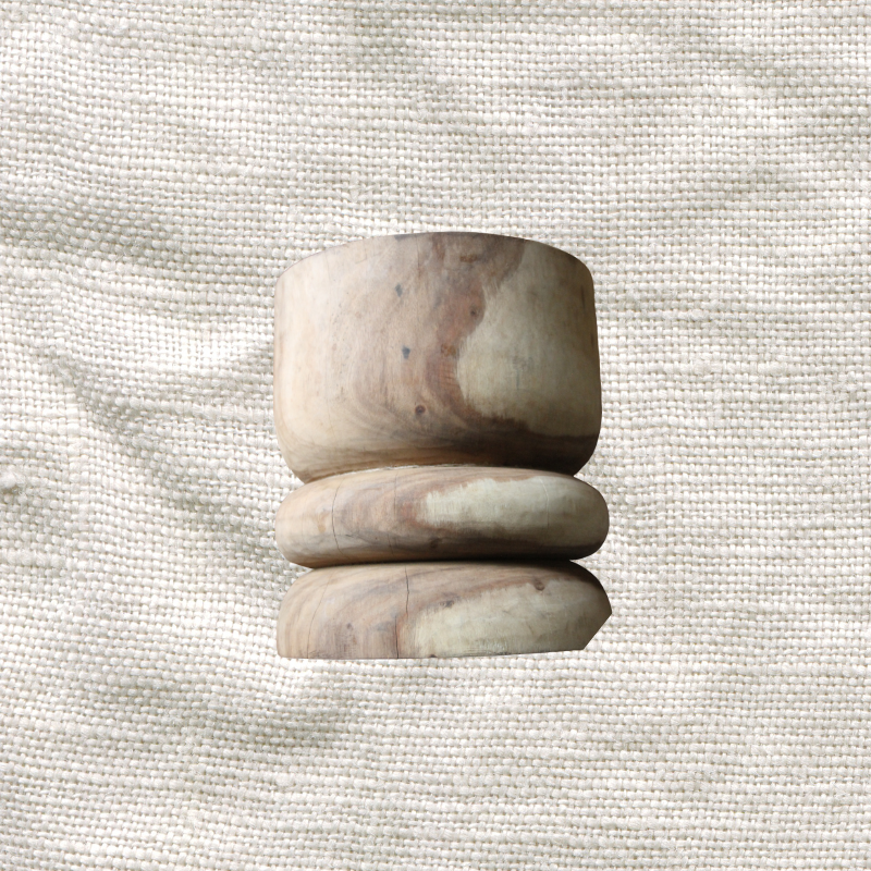 Round Meh Wood Stool