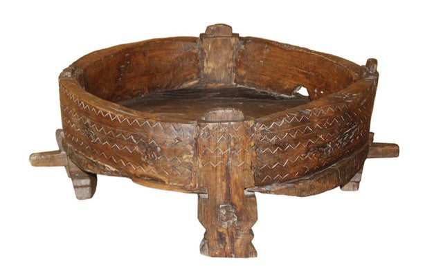 Antique Chakki Table 80x80x39cm