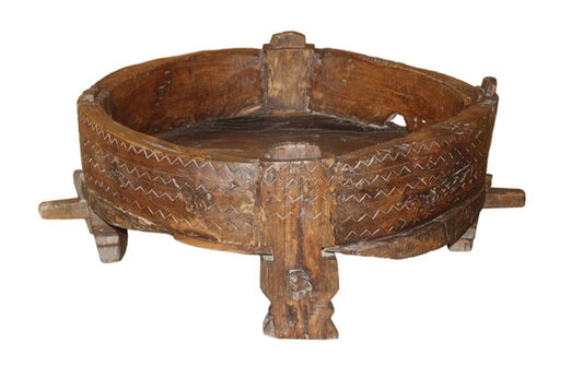 Antique Chakki Table 80x80x39cm
