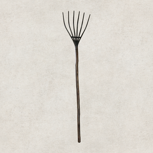 Vintage Rake Decor