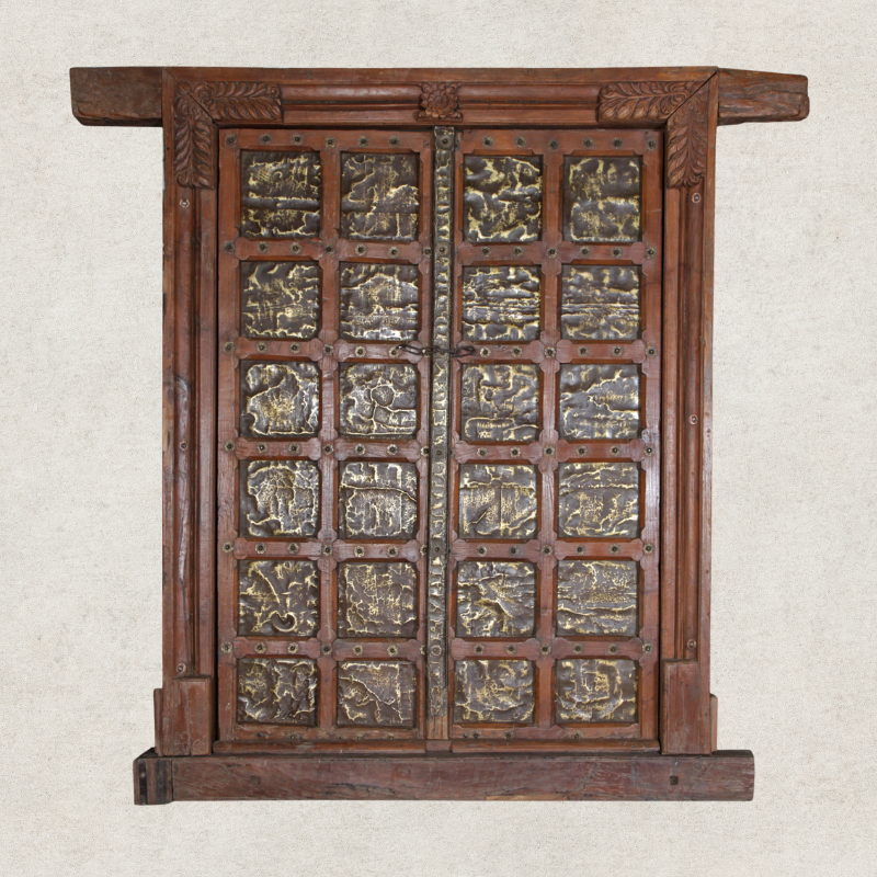 Brass Inlay Entrance Door