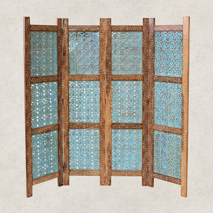 Wood and Bone Inlay Screen