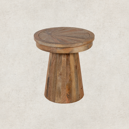 Round Wooden Side Table