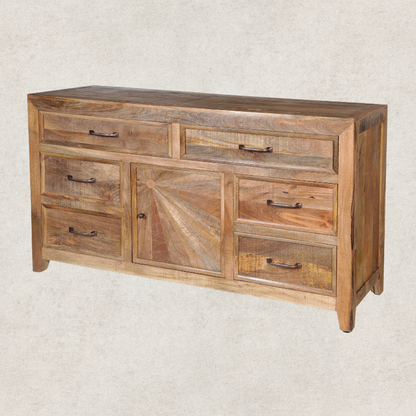 6 Drawer Sideboard 168x45x97cm