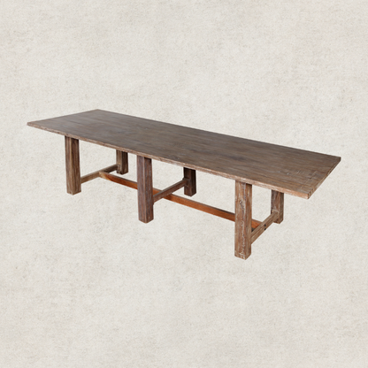 Reclaimed Wood Dining Table 380x107x83cm
