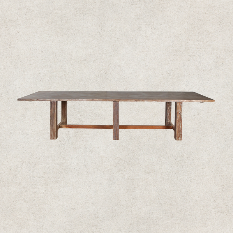 Reclaimed Wood Dining Table 380x107x83cm